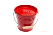 Dětský kovový kbelík - červený