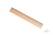 Dřevěné pravítko - 17 cm
