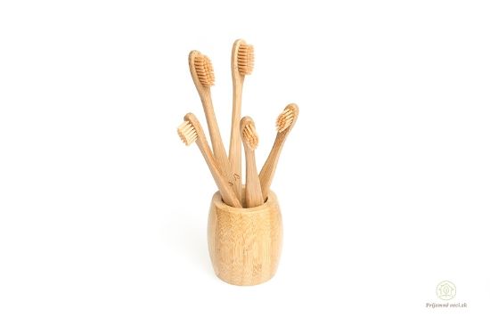 Bambusový stojánek na zubní kartáček - velký
