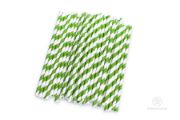 Papírové brčko - zelené (600 ks)