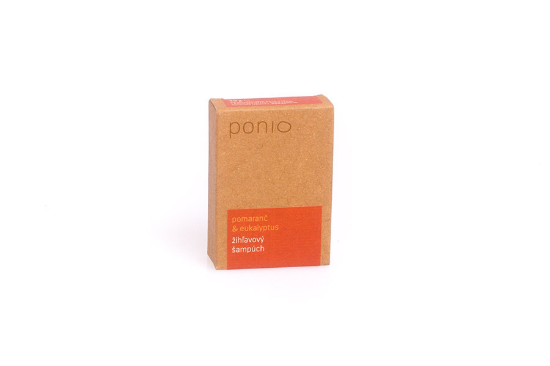 Tuhý šampon Ponio - pomeranč a eukalypt - 30g