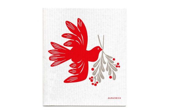 Houbička - holubice s jmelím červená