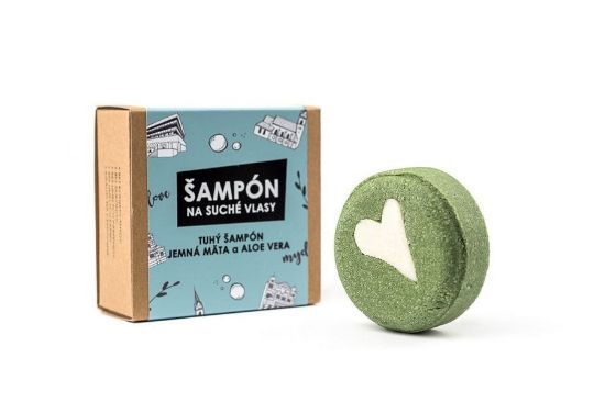 Mydlove - šampon jemná máta a aloe vera - 60g